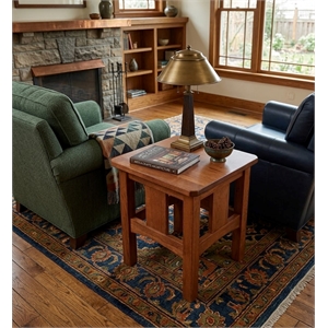 Mission Oak Slat End Table - Michael's Cherry (MC1)
