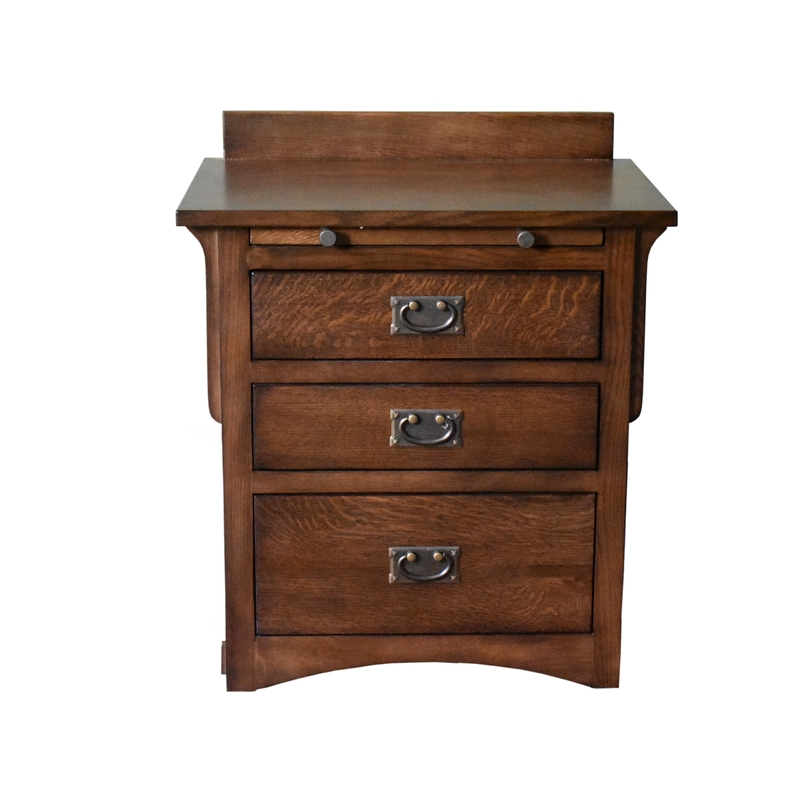 Mission Crofter 3 Drawer Nightstand - Walnut