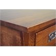 Mission Style Solid Quarter Sawn Oak Keyhole Nightstand - Model A26