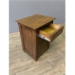 Mission Style Tapered Leg 2 Drawer Nightstand