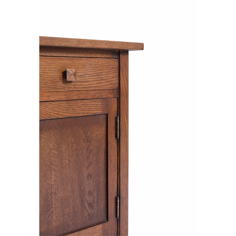 Mission 1 Door 1 Drawer Nightstand - Walnut stain