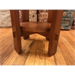 Mission Style Oak Round End Table - Michael's Cherry