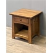 Mission 1 Drawer Crofter End Table - Model A19 - Walnut