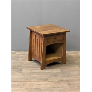 Mission 1 Drawer Crofter End Table - Model A19 - Walnut
