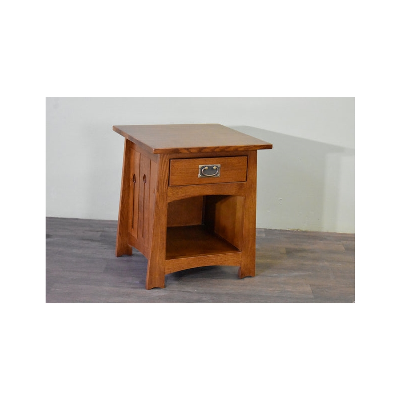 Mission 1 Drawer Crofter End Table - Model A19 - Michael's Cherry