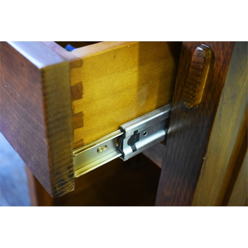 Mission Solid Quarter Sawn Oak 1 Drawer End Table - Model A27