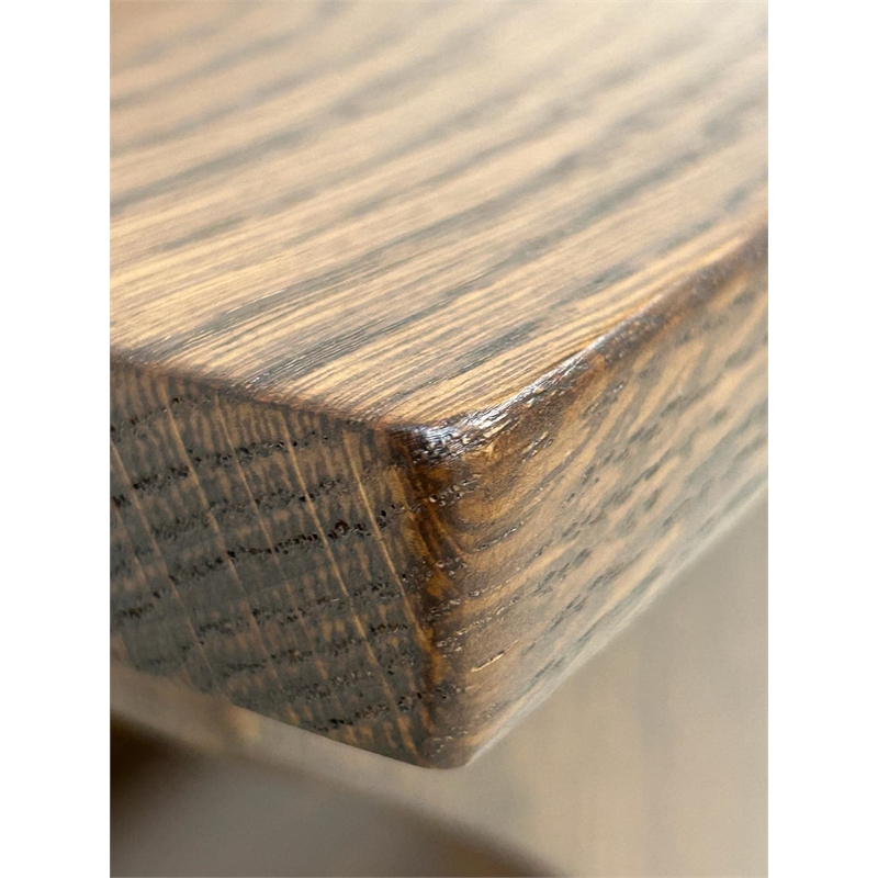 Mission Quarter Sawn Oak 5 Drawer Library Desk - Walnut