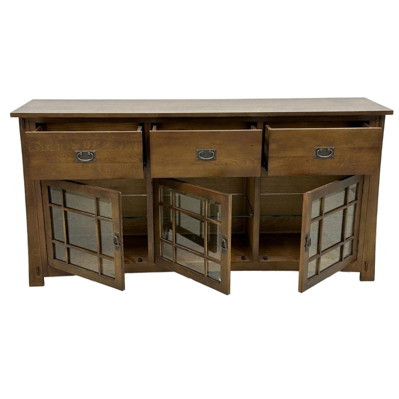 Craftsman Style Quarter Sawn Oak Sideboard - 72