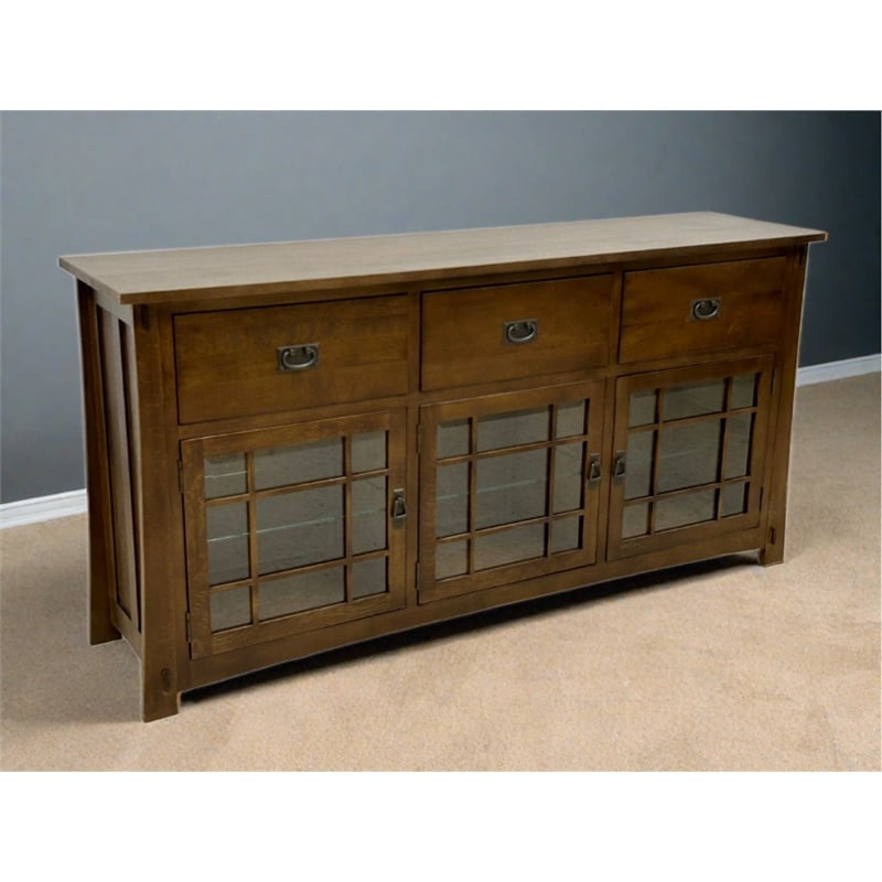 Craftsman Style Quarter Sawn Oak Sideboard - 72