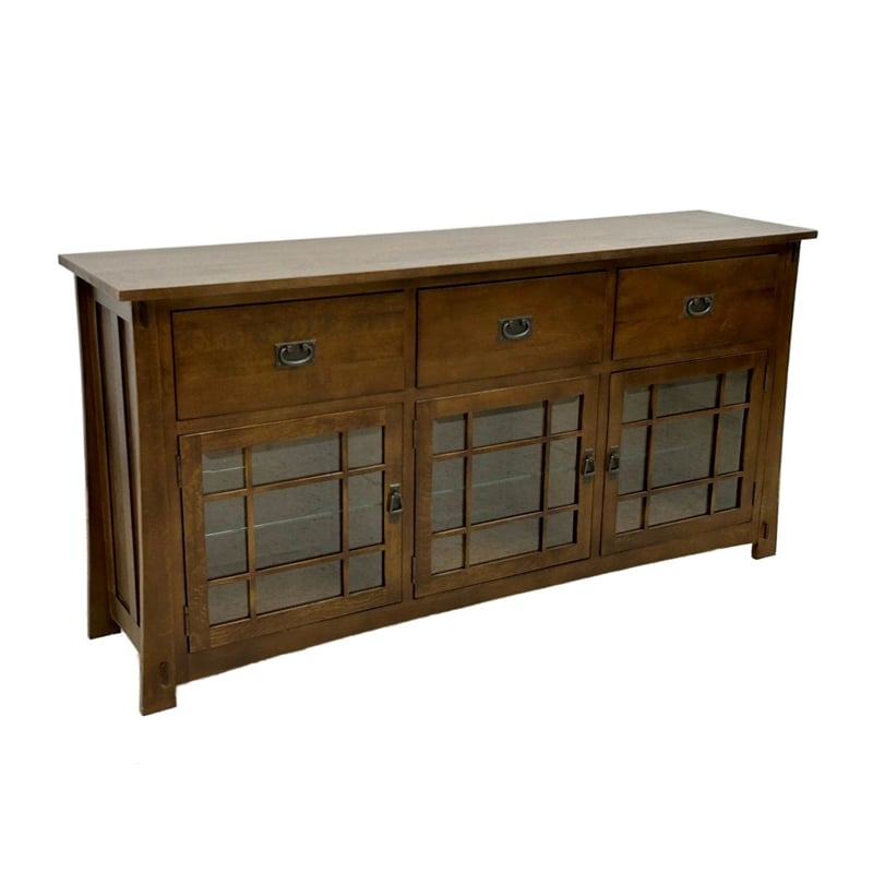 Craftsman Style Quarter Sawn Oak Sideboard - 72