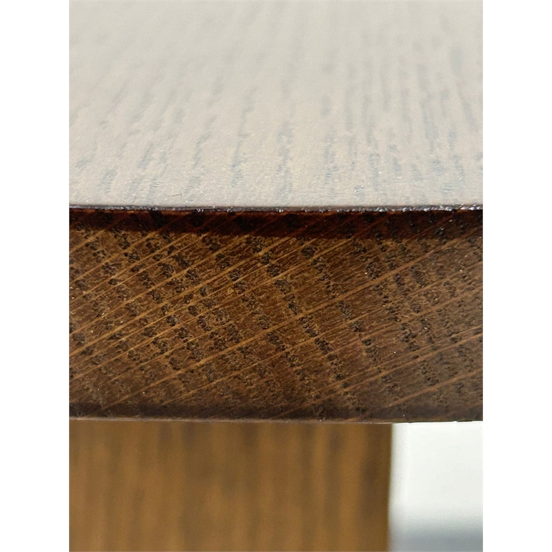 Arts and Crafts / Mission Style Oak Round End Table - Walnut