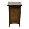 Mission Style Solid Quarter Sawn Oak Keyhole Nightstand - Walnut