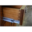 Mission Style Solid Quarter Sawn Oak Keyhole Nightstand - Walnut