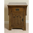 Mission Style Solid Quarter Sawn Oak Keyhole Nightstand - Walnut