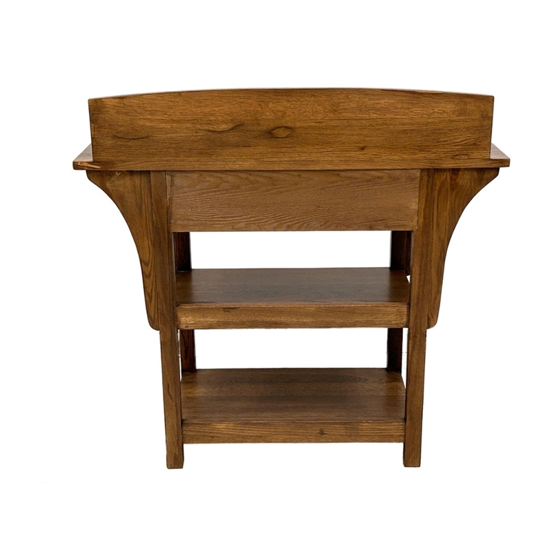 Mission 2 Drawer And Open Shelves Sideboard / Console Table - Michael's Cherry