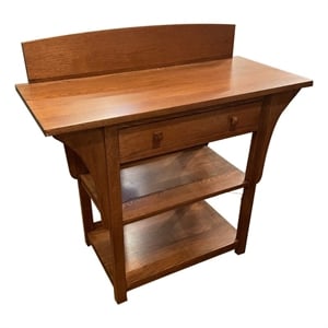Mission 2 Drawer And Open Shelves Sideboard / Console Table - Michael's Cherry
