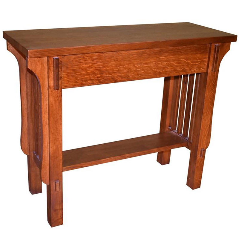Arts & Crafts Crofter Console Table - Walnut
