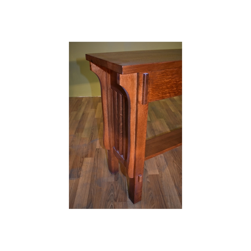 Arts & Crafts Crofter Console Table - Walnut