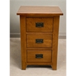 Mission Quarter Sawn Oak 3 Drawer Nightstand - Walnut