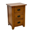 Mission Quarter Sawn Oak 3 Drawer Nightstand - Walnut