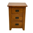 Mission Quarter Sawn Oak 3 Drawer Nightstand - Walnut