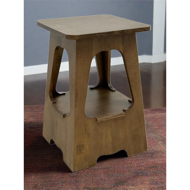 Arts and Crafts / Mission Style Taboret End Table - Walnut