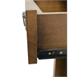 Mission Solid Quarter Sawn Oak 1 Drawer End Table - Model A27 - Walnut