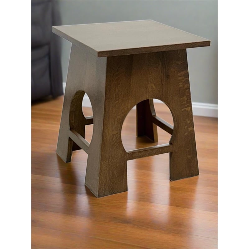 Arts and Crafts / Mission Style Taboret End Table - Walnut