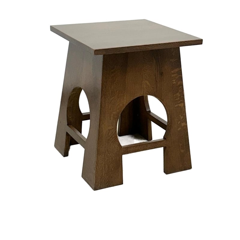 Arts and Crafts / Mission Style Taboret End Table - Walnut