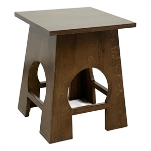 Arts and Crafts / Mission Style Taboret End Table - Walnut