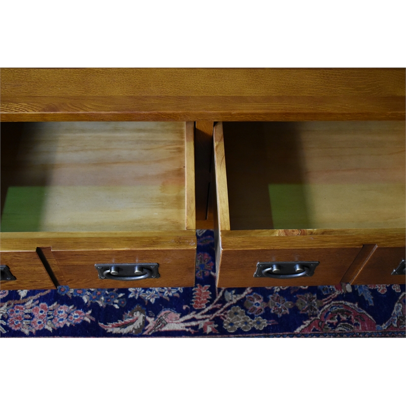 Mission 8 Drawer Coffee Table - Walnut