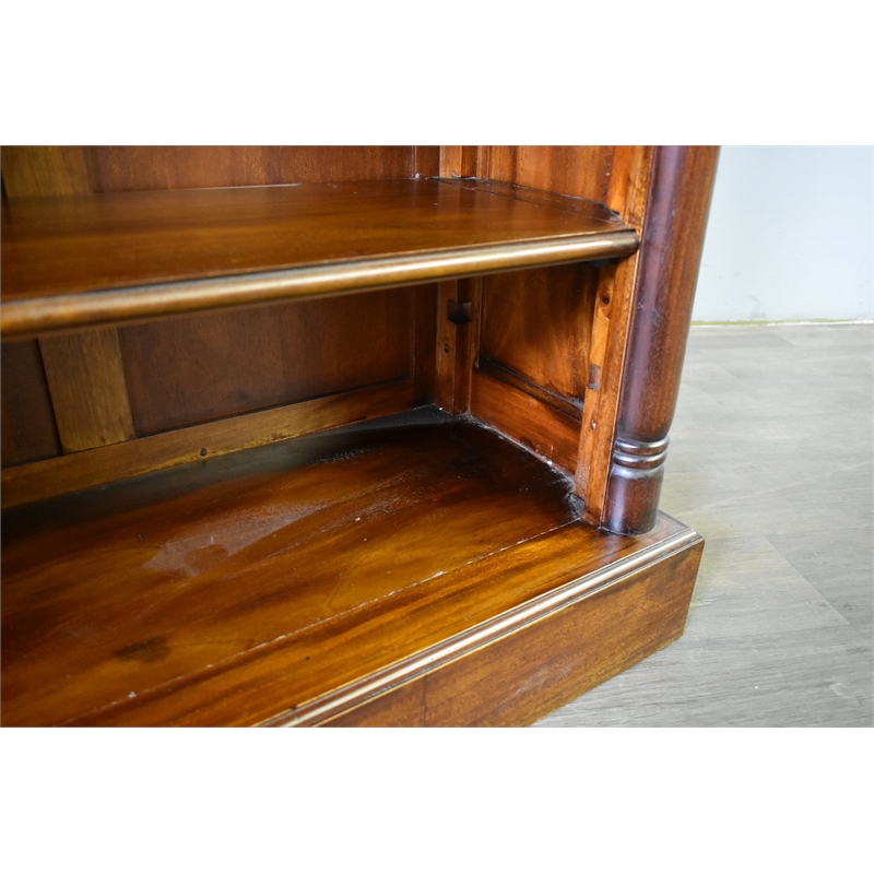 Crafters and Weavers Legacy Open Bookcase - Brown Walnut