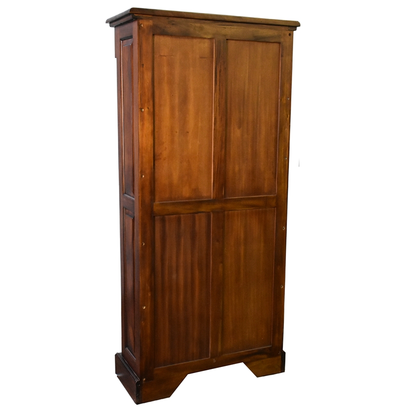 Crafters and Weavers Legacy Open Bookcase - Brown Walnut