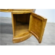 Crafters and Weavers Legacy Mahogany Wood Leather Top Kidney Desk Light Walnut