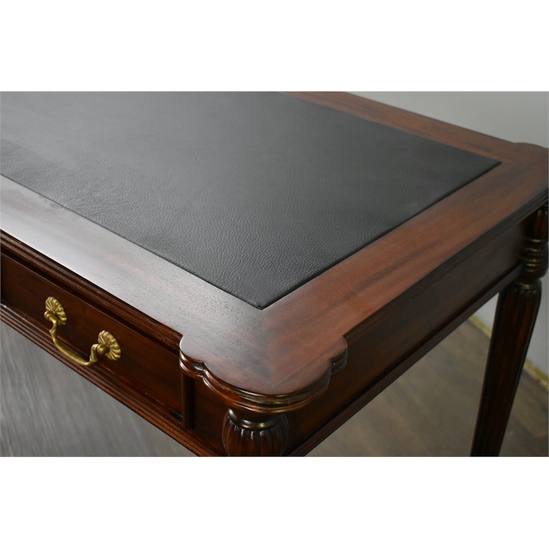 Crafters and Weavers Legacy Leather Top Desk - Brown Walnut