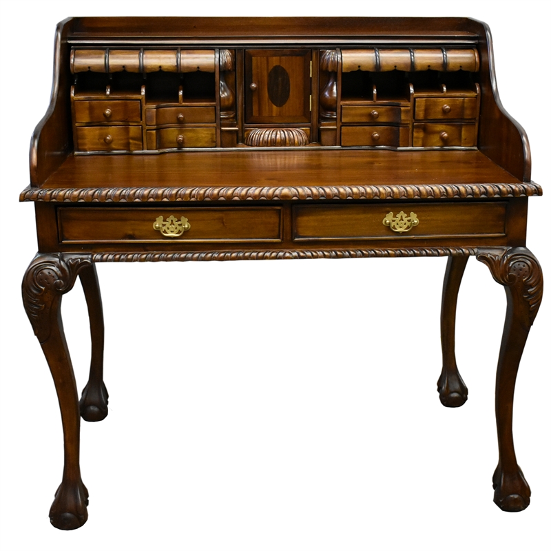 Crafters and Weavers Legacy Escritoire Secretary Desk - Brown Walnut