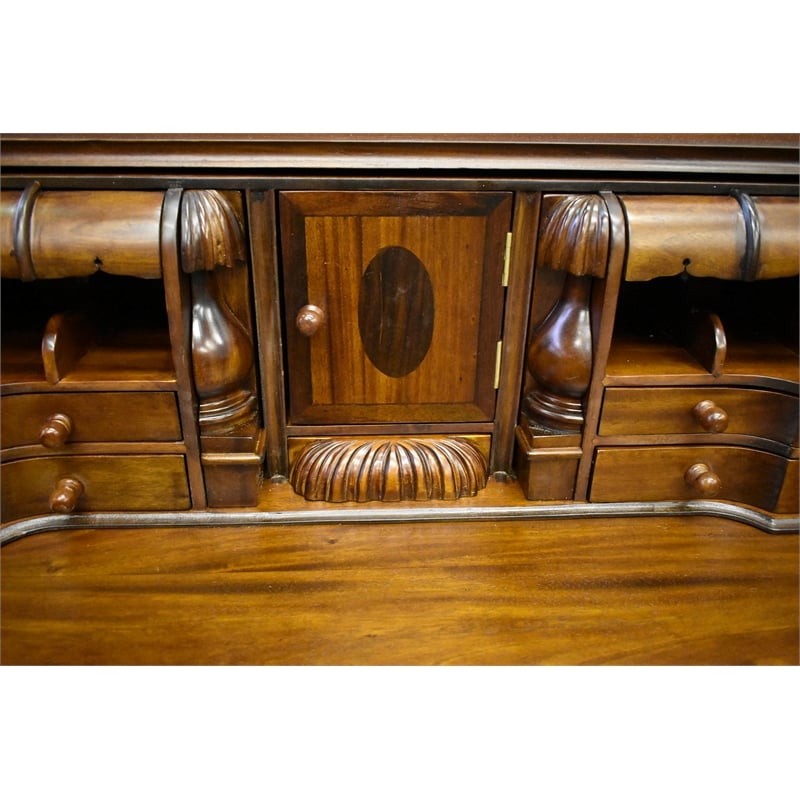Crafters and Weavers Legacy Escritoire Secretary Desk - Brown Walnut