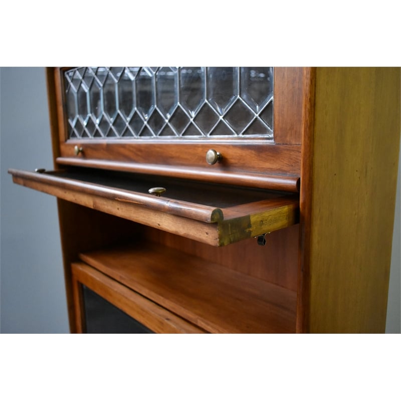 Crafters and Weavers Legacy 5 Stack Barrister Bookcase - Light Brown Walnut