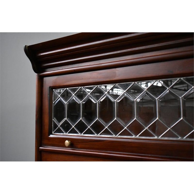 Crafters and Weavers Legacy 5 Stack Barrister Bookcase - Brown Walnut