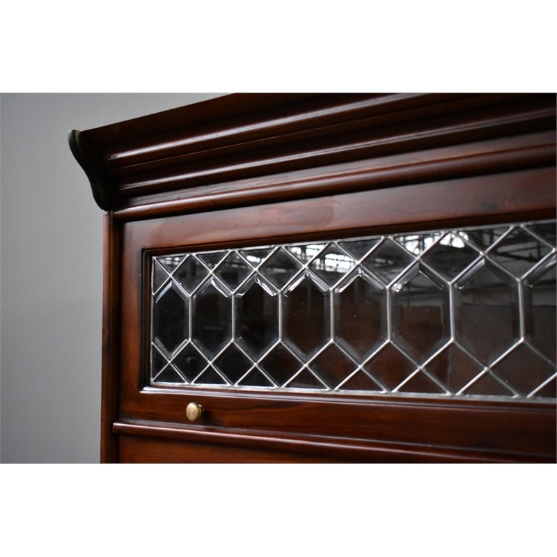 Crafters and Weavers Legacy 5 Stack Barrister Bookcase - Brown Walnut