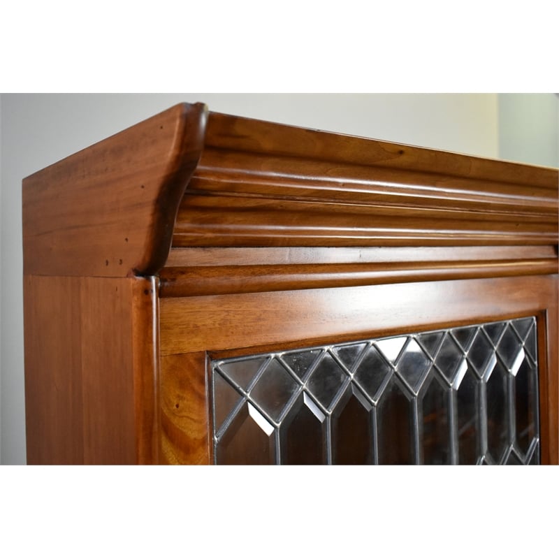 Crafters and Weavers Legacy 4 Stack Barrister Bookcase - Light Brown Walnut