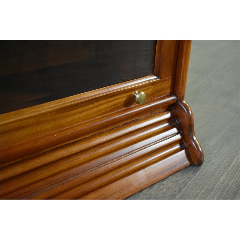 Crafters and Weavers Legacy 4 Stack Barrister Bookcase - Light Brown Walnut