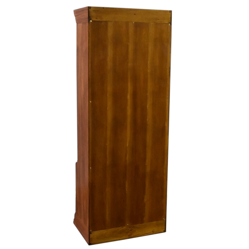 Crafters and Weavers Legacy 4 Stack Barrister Bookcase - Light Brown Walnut