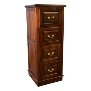 Crafters and Weavers Legacy 4 Drawer File Cabinet - Brown Walnut