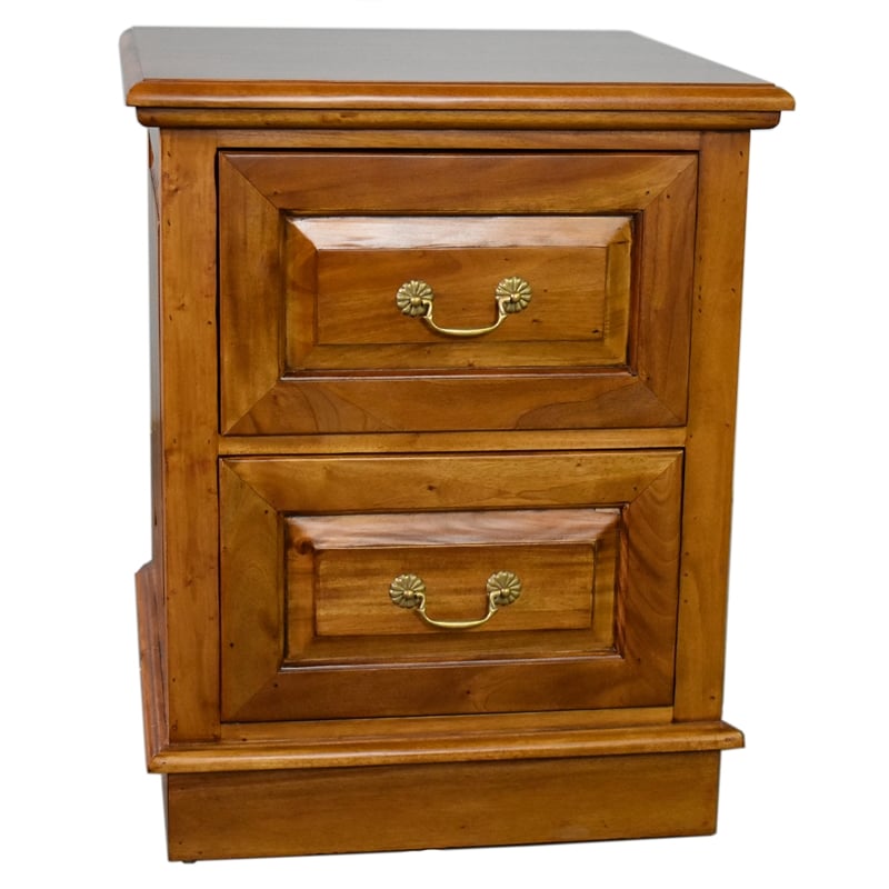 Crafters and Weavers Legacy 2 Drawer File Cabinet - Light Brown Walnut
