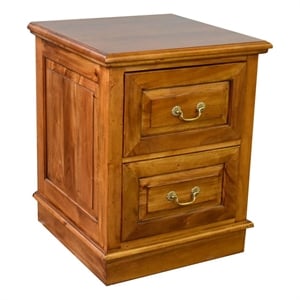 Crafters and Weavers Legacy 2 Drawer File Cabinet - Light Brown Walnut