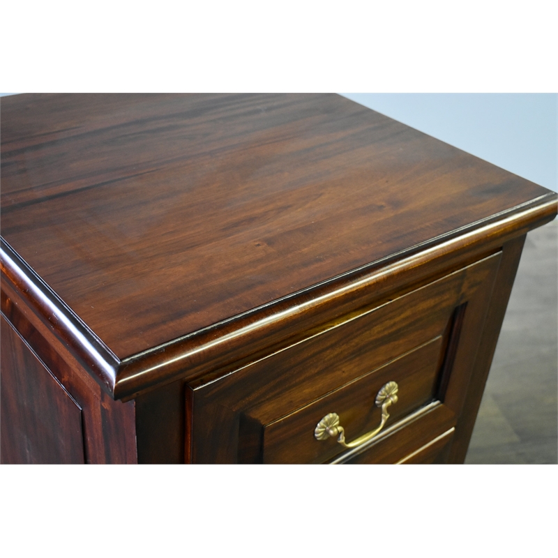 Crafters and Weavers Legacy 2 Drawer File Cabinet - Brown Walnut