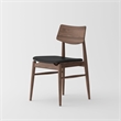 Set of 2 Isabella Mid-Century Dining chair - Solid American Black Walnut