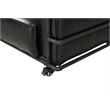 Crafters and Weavers Henry Industrial Modern Leather Sofa in Slate