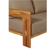 Crafters and Weavers Paradiso Outdoor Solid Teak Wood Sofa in Light Brown